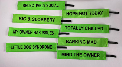 Customisable Lead Slips - Your Dog, Your Message